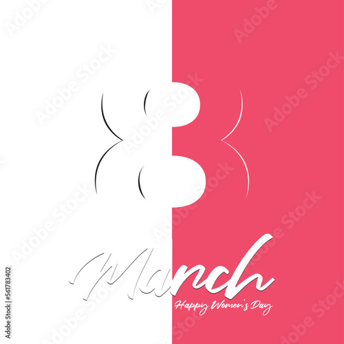 silhouette 8 march happy women day