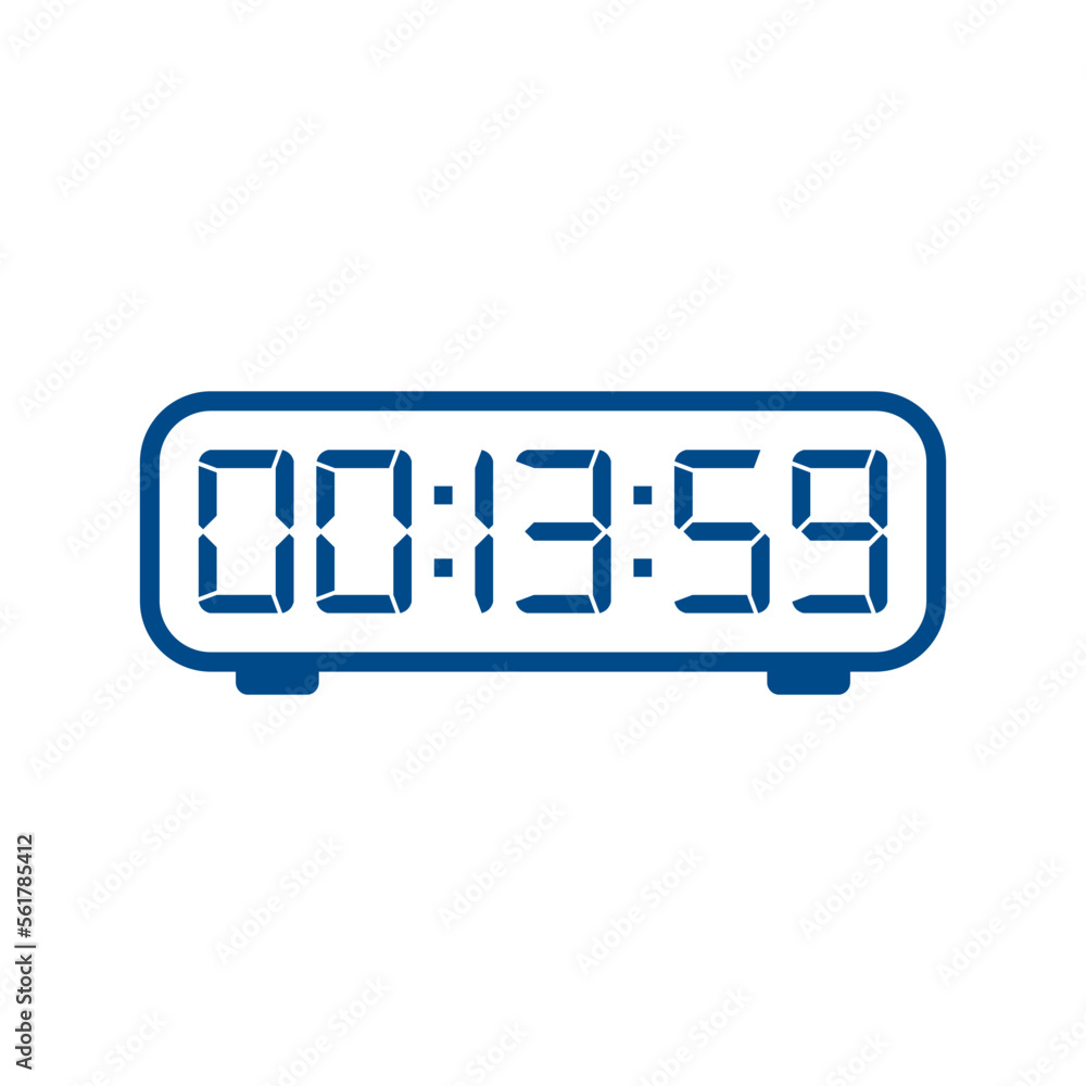 Digital, clock, led icon vector image. Can also be used for home electronics and appliances. Suitable for mobile apps, web apps and print media. Digital, clock, led icon vector image. Can also be used for home electronics and appliances. Suitable for mobile apps, web apps and print media.