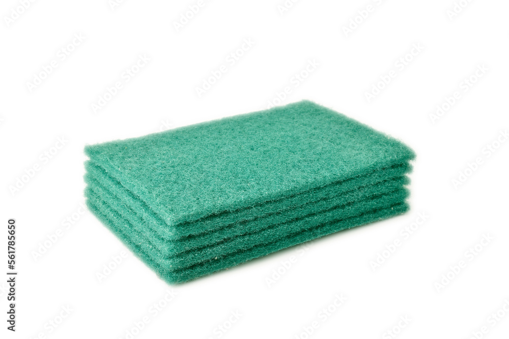 Scouring pad isolated on white background Scouring pad isolated on white background