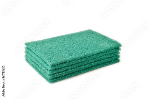 Scouring pad isolated on white background