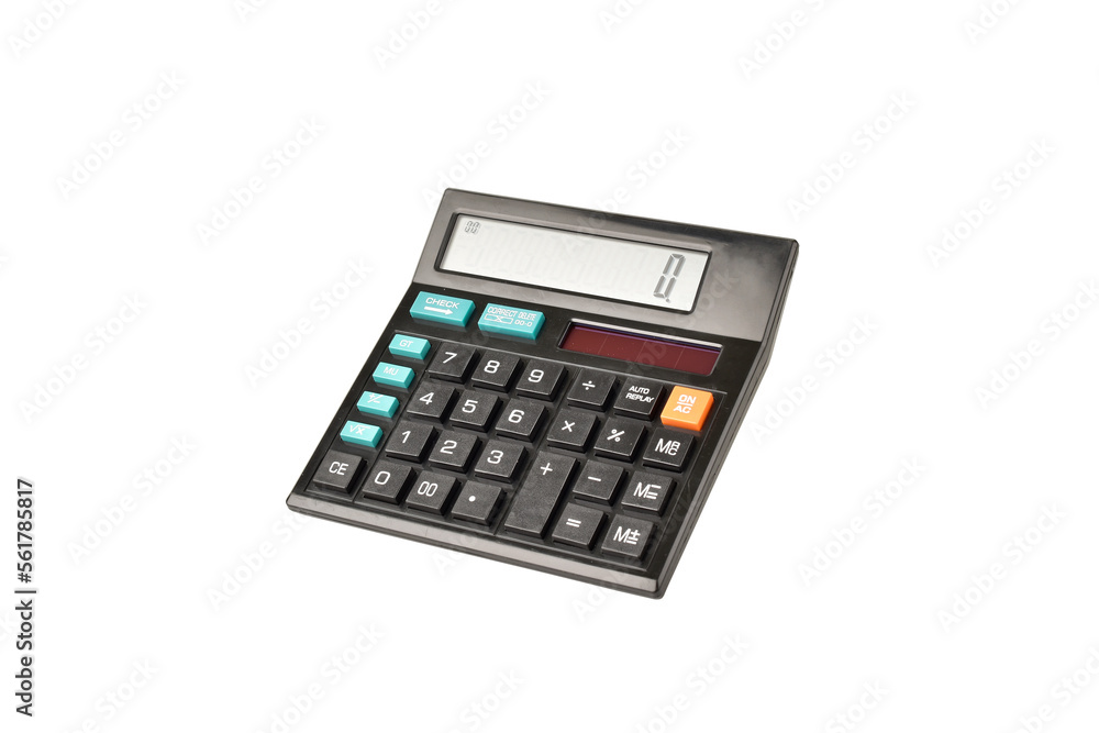 Calculator isolated on white background with clipping path Calculator isolated on white background with clipping path