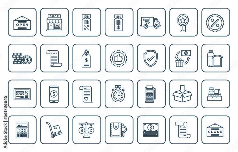 RETAIL ICON SET DESIGN RETAIL ICON SET DESIGN
