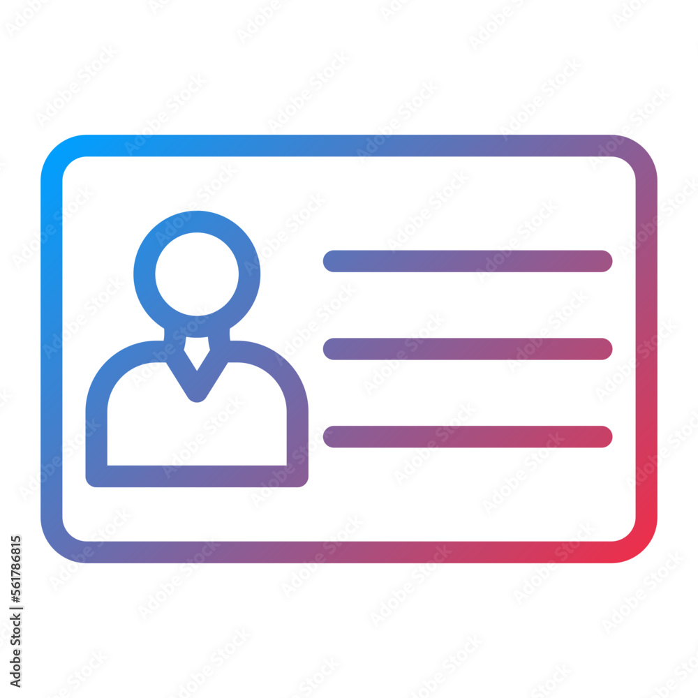 Business Card Icon Style Business Card Icon Style