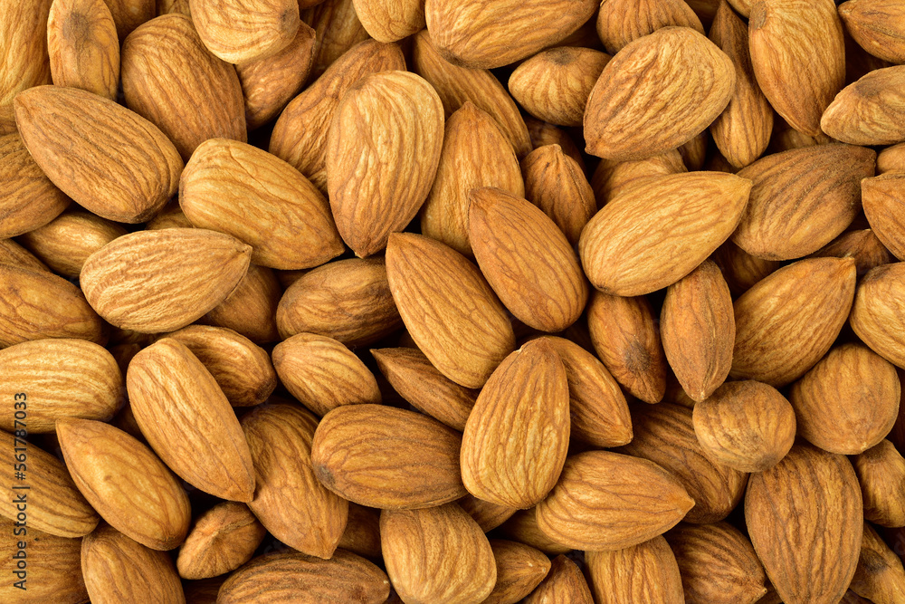 Almond texture with background Almond texture with background
