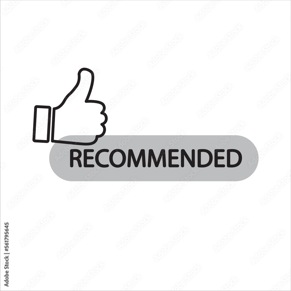 recommend icon, vector, illustration, symbol recommend icon, vector, illustration, symbol