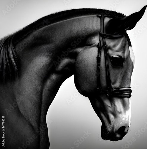 Black & White Horse - Art