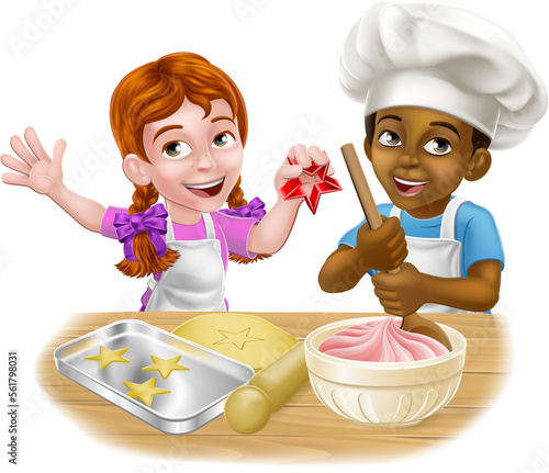 Girl and Boy Cartoon Child ...