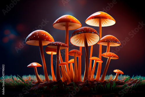 Varieties of poisonous mushrooms