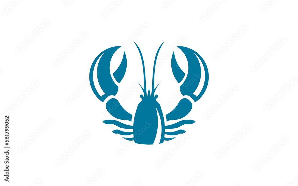 lobster circle logo design lobster circle logo design