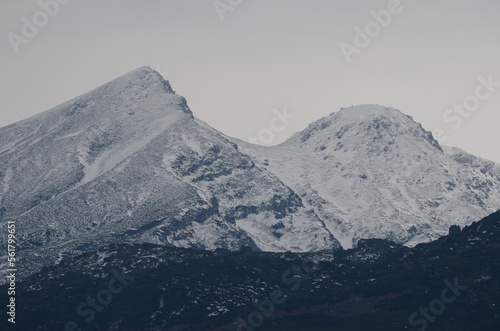 Snowy Mount Io in Shiretoko National Park. Shiretoko Peninsula. Hokkaido. Japan. photo