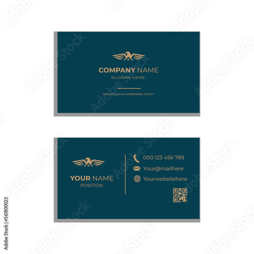 Free vector clean style modern business card template