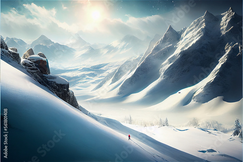 Beautiful winter landscape,...