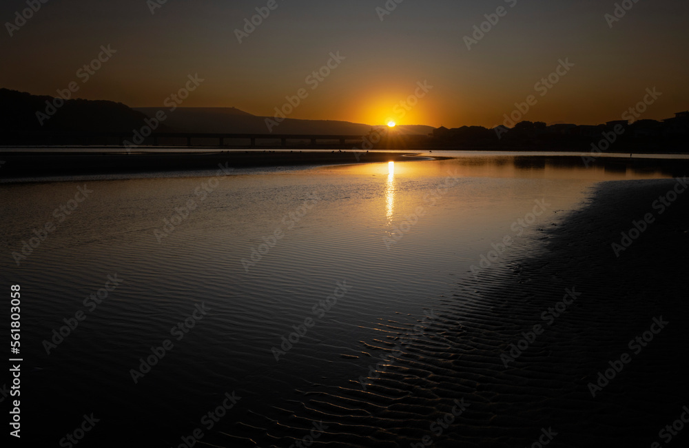 Kleinbrak River at sunset
