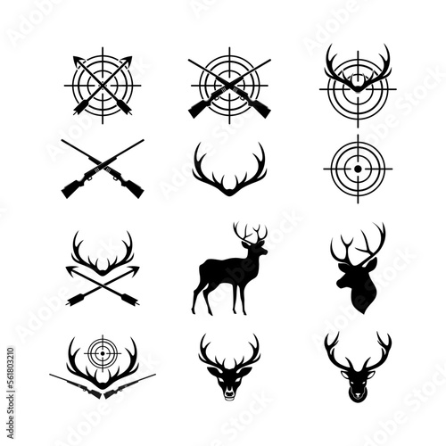 Black Hunting Vectors Elements