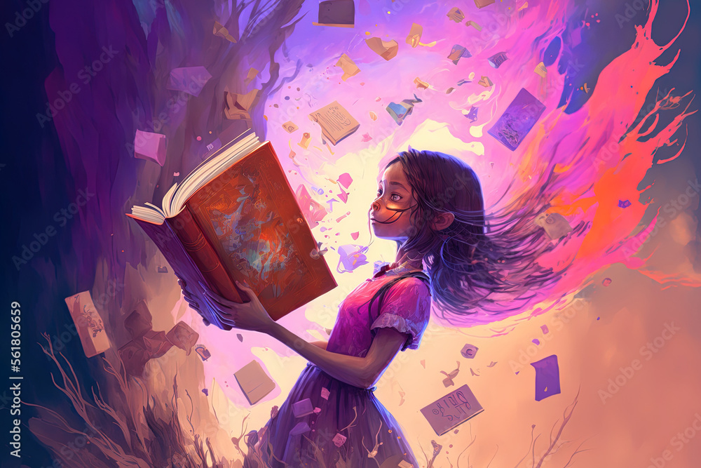 Book of magic Painting by Marce McHone