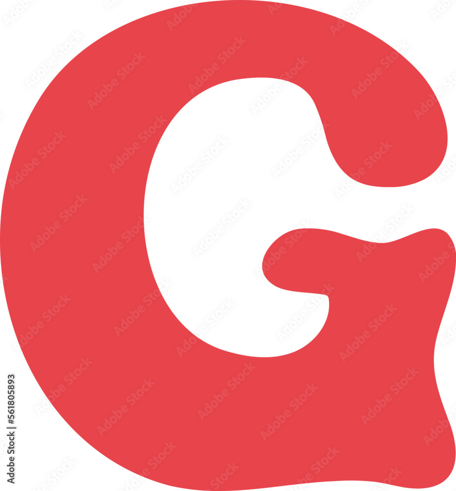 G Uppercase Retro Valentine Letters G Uppercase Retro Valentine Letters