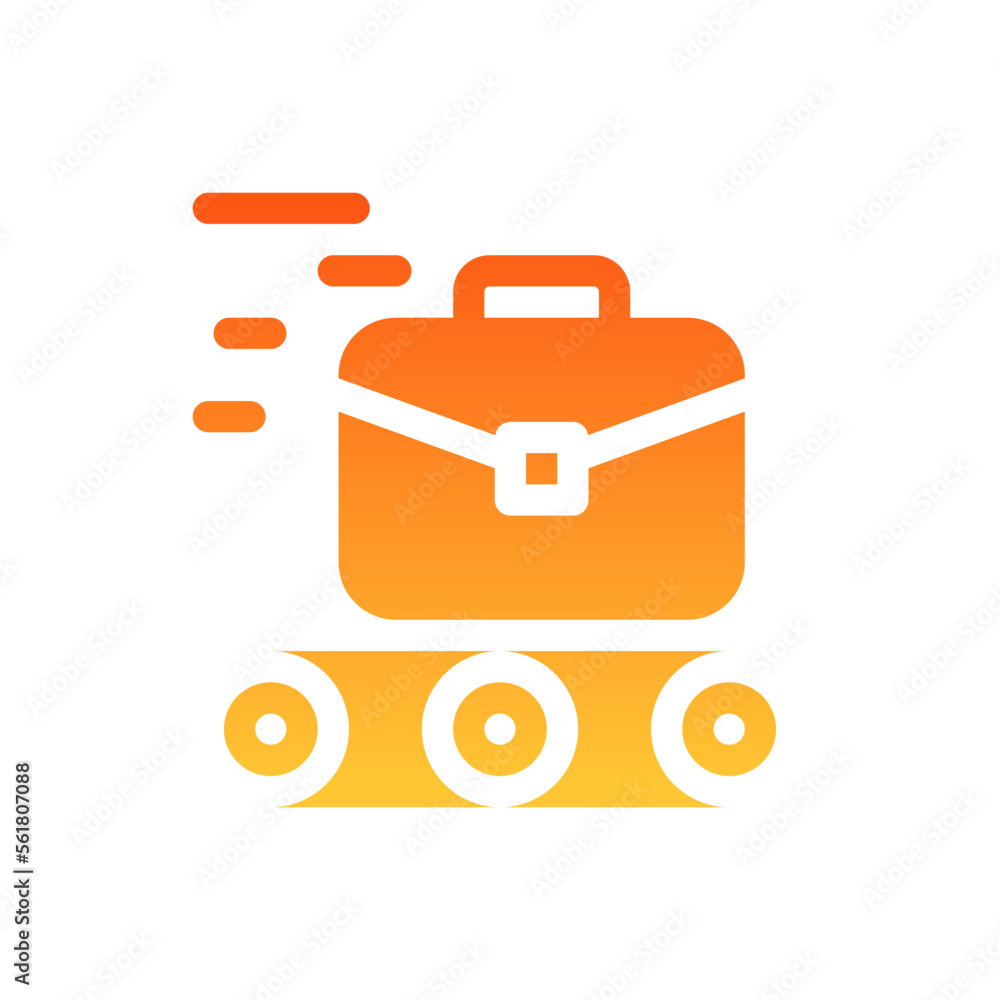 conveyor flat gradient icon conveyor flat gradient icon