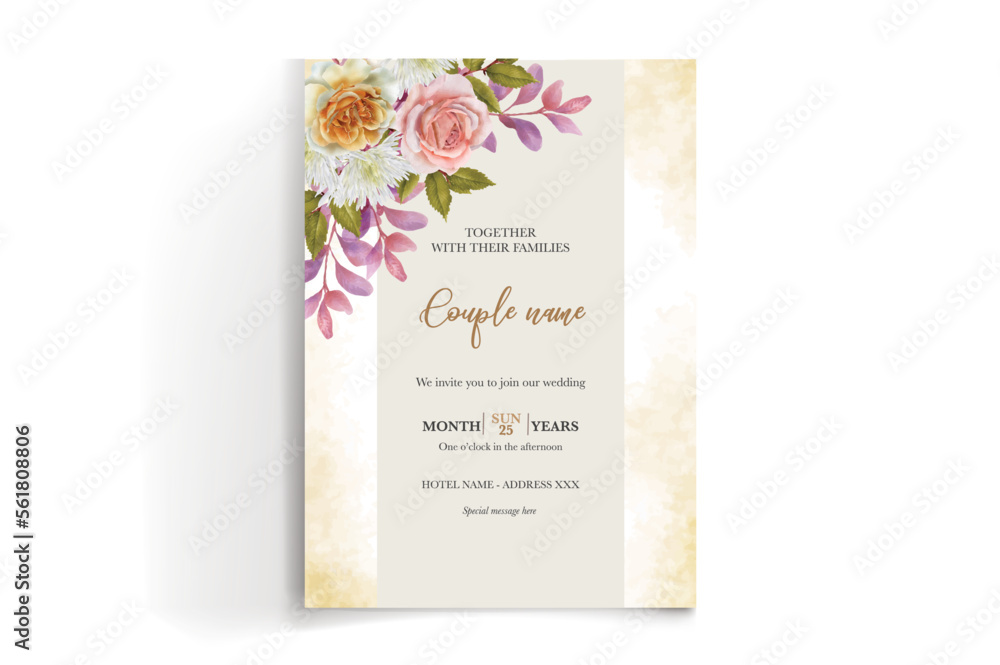wedding invitation single card templates wedding invitation single card templates