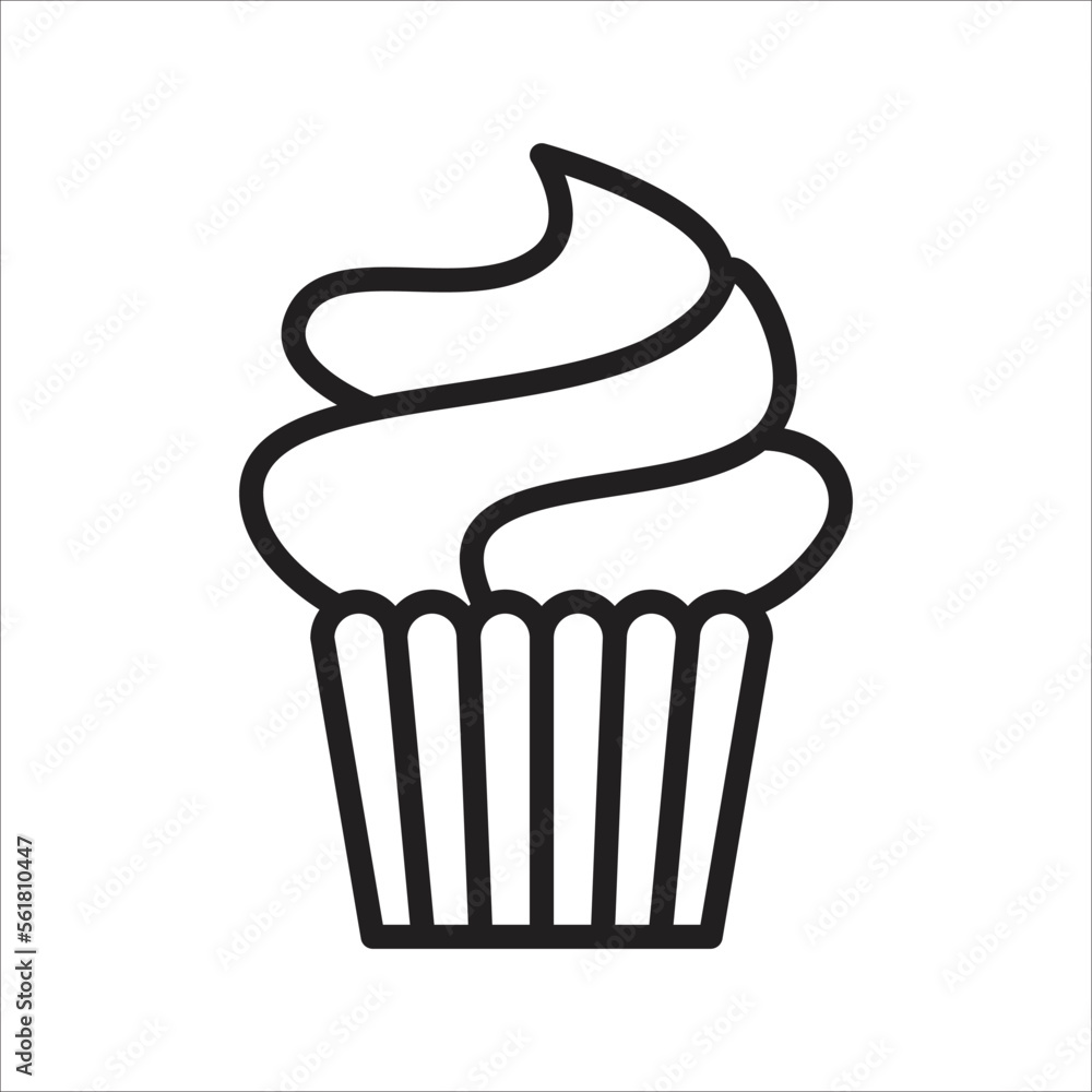 cup cake minimalist icon design art cup cake minimalist icon design art