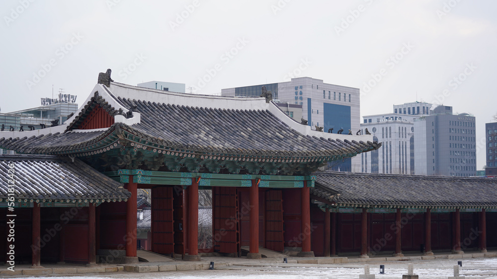 한국의 겨울 고궁