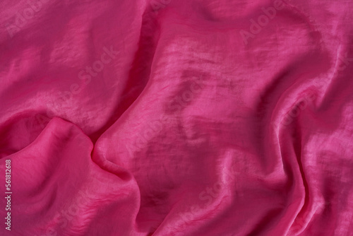 Pink elegant silk background. Close up. Whole background