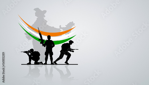 Republic day india, army day and republic day background image. photo