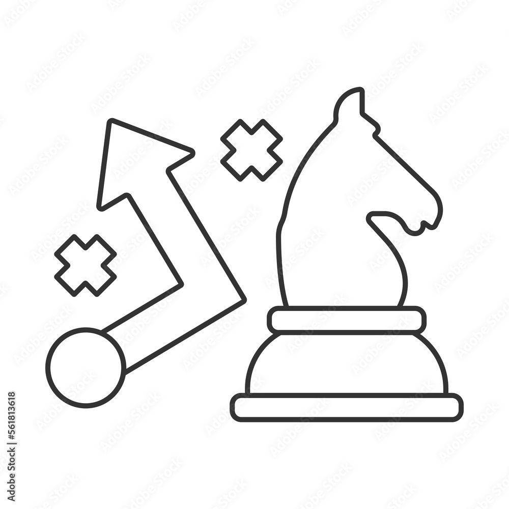 Strategy vector icon. Line sign for mobile concept and web design. Symbol, logo illustration. Vector graphics Strategy vector icon. Line sign for mobile concept and web design. Symbol, logo illustration. Vector graphics