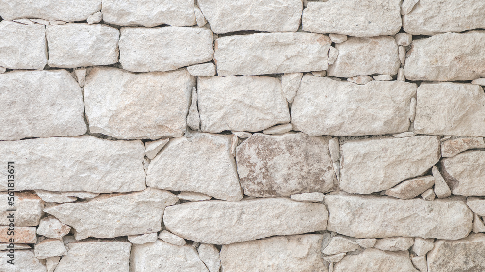 White dry stone wall background for video conferencing