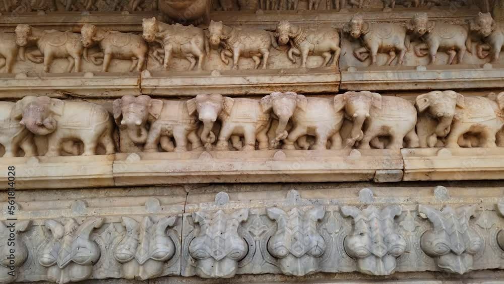 Jaipur, India - December, 2022: Ancient Hindu temple., Jaipur, Rajasthan state, India. Jaipur, India - December, 2022: Ancient Hindu temple., Jaipur, Rajasthan state, India.