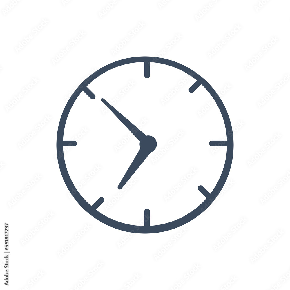 Clock with dial. Timer of corporate deadline and working time with speed of work completion and business vector goal Clock with dial. Timer of corporate deadline and working time with speed of work completion and business vector goal