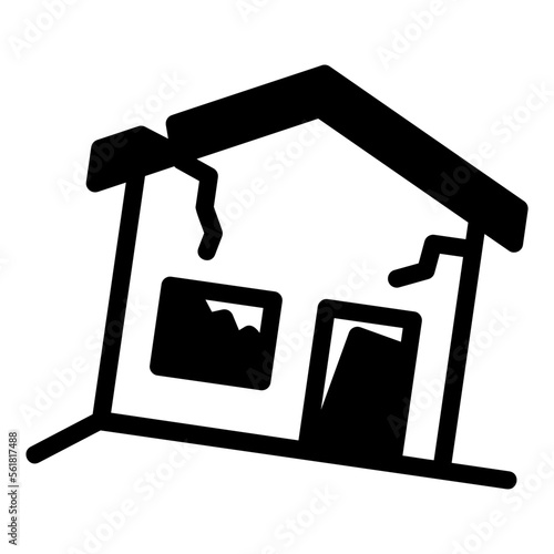 ruined glyph icon