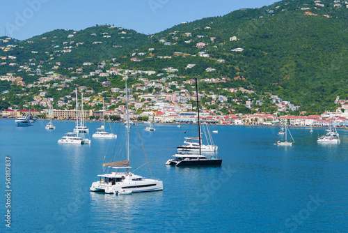 Multiple Boats in the Bay of St. Thomas