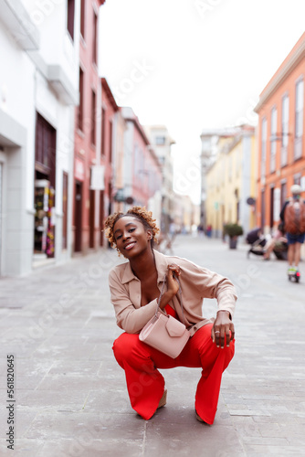 Portrait of a beautiful and stylish black woman