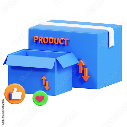 Marketing Advertisement 3D Icon photo