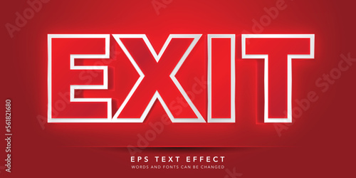 exit editable text effect