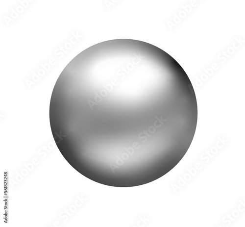 3d silver ball