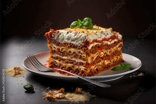 Lasagne made with generative ai