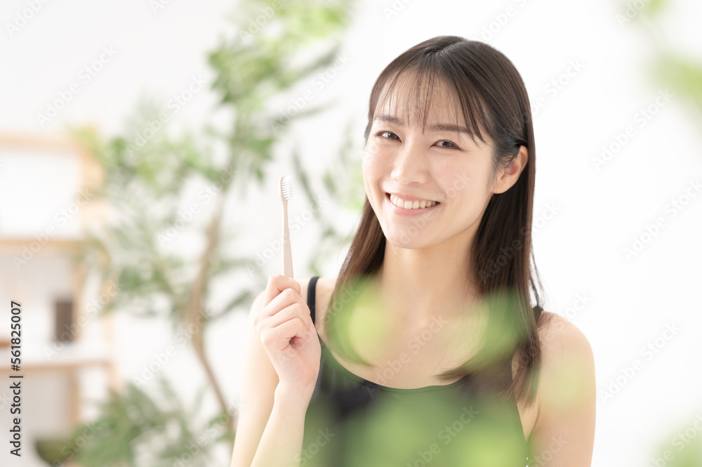 歯並びが綺麗な女性 歯磨き ビューティー 歯並びが綺麗な女性 歯磨き ビューティー