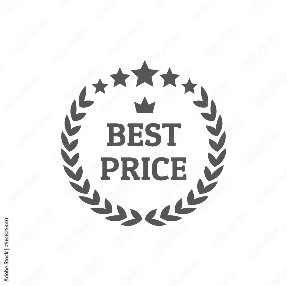 Best seller badge logo icon design laurel. Best seller vector isolated white background. EPS 10 Best seller badge logo icon design laurel. Best seller vector isolated white background. EPS 10