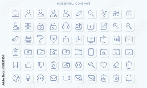 Modern user interface icons
