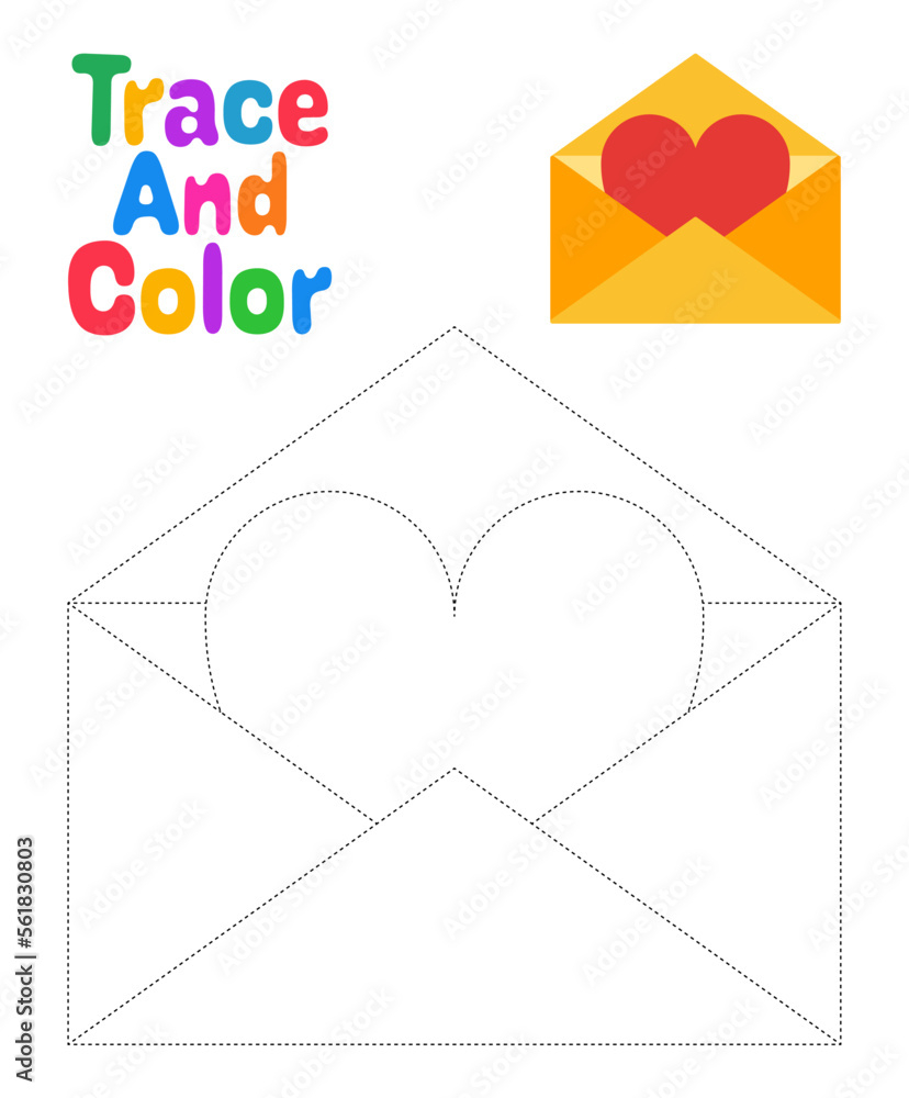 Mail tracing worksheet for kids Mail tracing worksheet for kids