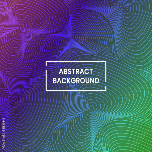 Fototapeta Naklejka Na Ścianę i Meble -  purple, blue and green abstract background design with topographic line pattern. colorful and modern concept. used for backdrop, wallpaper, banner or flyer