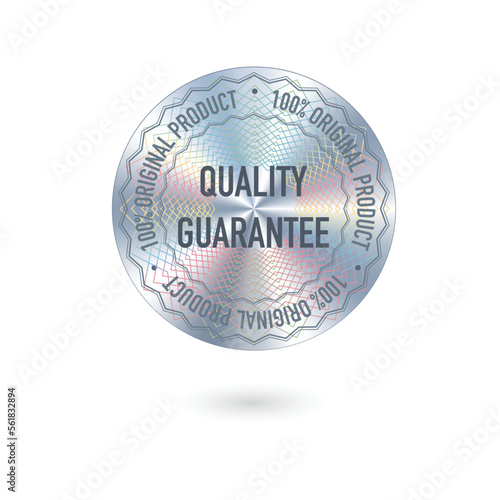 Circle quality holographic label