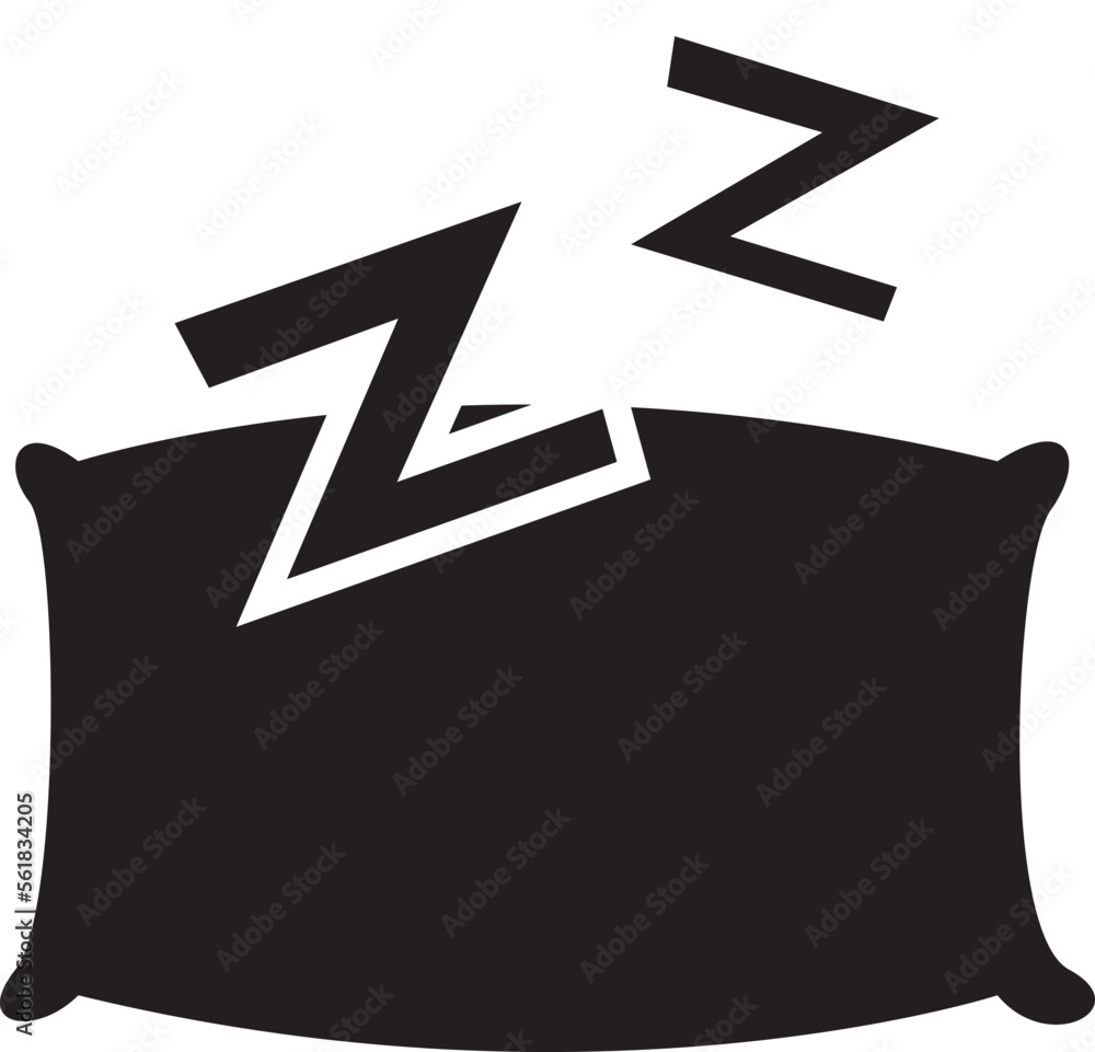 Sleep Time Bed Time Pillow Symbol