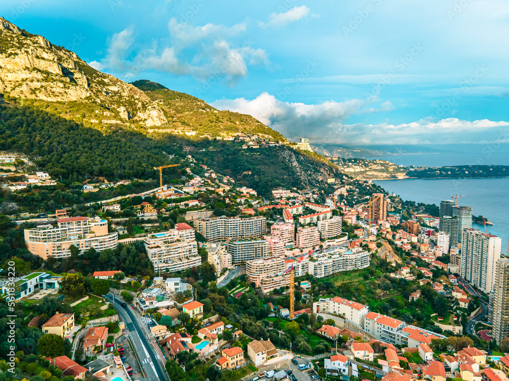 Monaco from Drone, Aerial Photography, Golden Hour