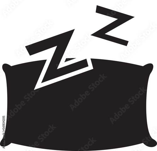 Sleep Time Bed Time Pillow Symbol