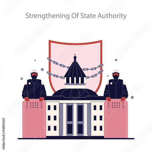 Strengthening of state authority. Right-wing politics ideology principle