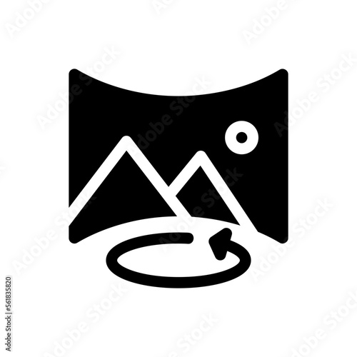 panorama glyph icon