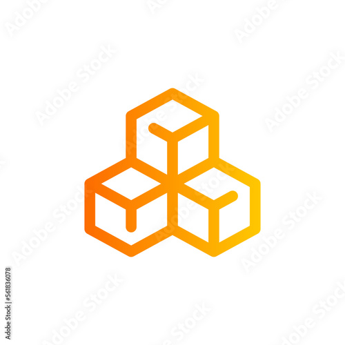 cube gradient icon