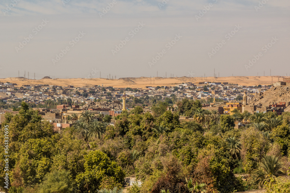 View of Aswan suburbs, Egypt